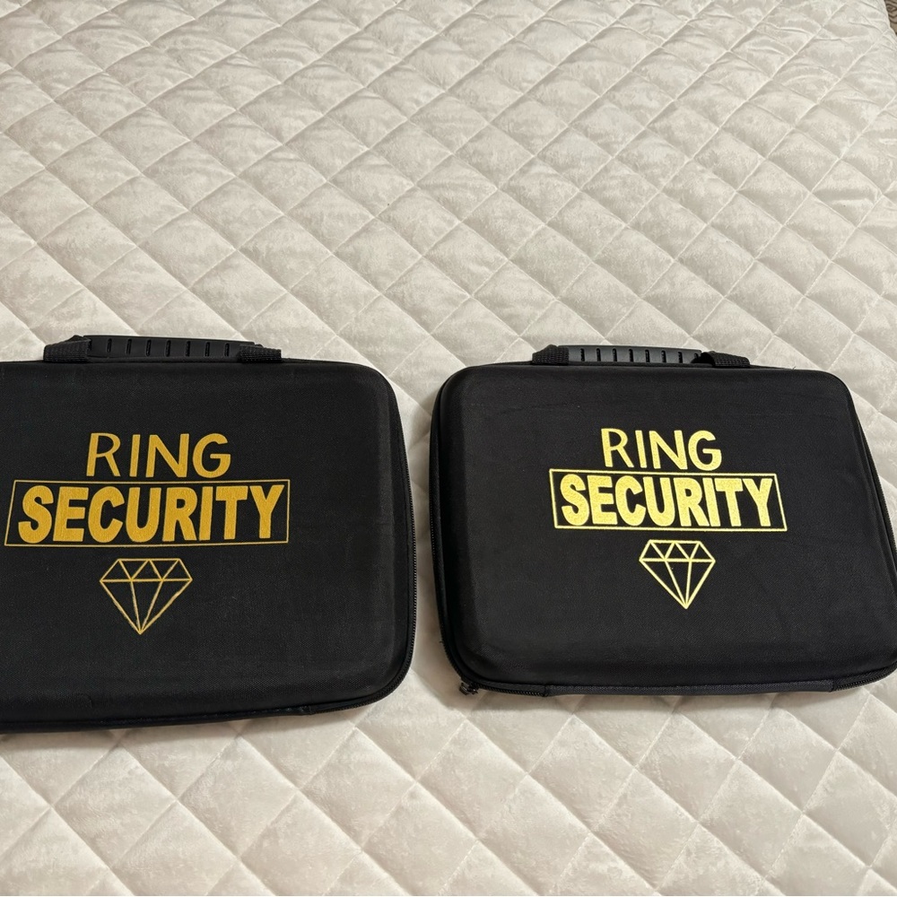 Ring Bearer Ring Security Briefcases with Badge